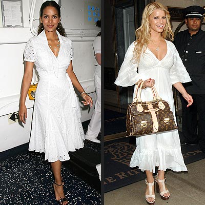 White Eyelet Dress on See The Looks That Sizzle     And Those That Fizzle     As Selected By