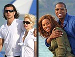 Star Couples' Beach Style | Gavin Rossdale, Gwen Stefani