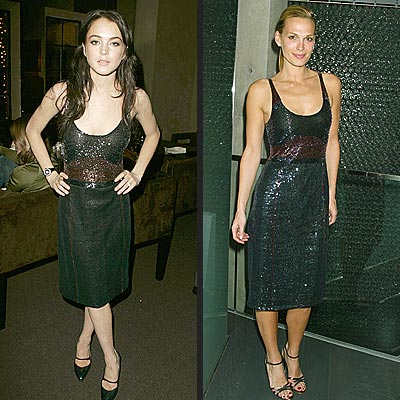 LINDSAY VS. MOLLY photo | Lindsay Lohan, Molly Sims