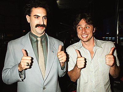 FUNNY GUYS photo | Sacha Baron Cohen, Zach Braff