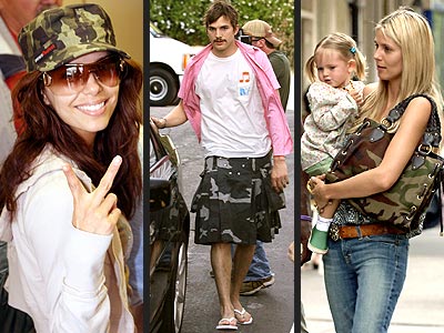 CAMOUFLAGE photo | Ashton Kutcher, Eva Longoria Parker, Heidi Klum