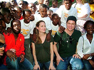 Pitt & Jolie Take Weekend Goodwill Trip | Angelina Jolie, Brad Pitt