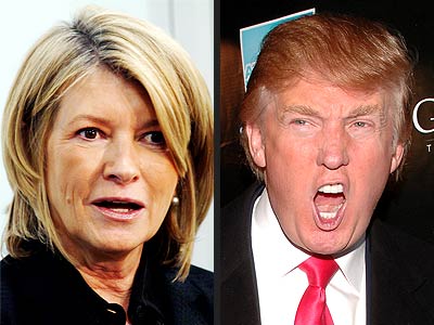 MARTHA VS. DONALD photo | Donald Trump, Martha Stewart