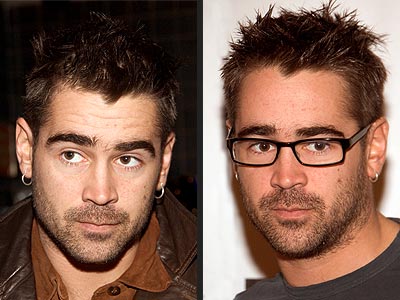 NO GLASSES VS. GLASSES photo | Colin Farrell