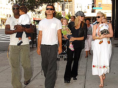 heidi klum and seal and family. ALL IN THE FAMILY photo