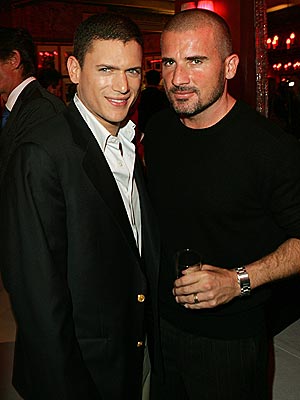 ... in Prison Break, Dominic Purcell and Wentworth Miller . Yummy