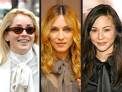 TIE-NECK BLOUSES photo | China Chow, Madonna, Sharon Stone