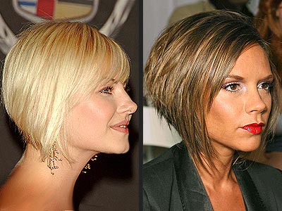 ANGULAR BOBS  photo | Elisha Cuthbert, Victoria Beckham