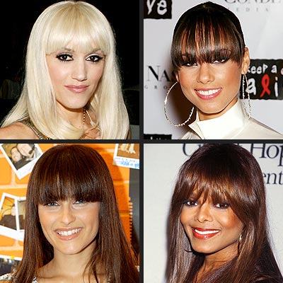 EXTREME BANGS photo | Alicia Keys, Gwen Stefani, Janet Jackson, Nelly Furtado