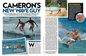 Cameron Takes to the Waves with a New Guy
