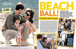 Famous Families Take to the Beach