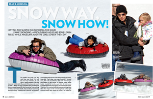 Brad & Angelina Snow Way, Snow How!