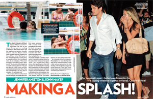 Jennifer Aniston & John Mayer Making a Splash!