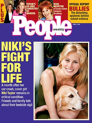  photo | Near Death Experiences, Animals On Cover, Models, Niki Taylor Cover, Coping and Overcoming Illness, Niki Taylor, Reba McEntire, Sarah Ferguson