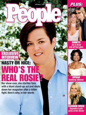  photo | 2000, Hairdos, Emmys on Covers, Rosie O'Donnell Cover, Brad Pitt, Gwyneth Paltrow, Jennifer Aniston, Oprah Winfrey, Rosie O'Donnell