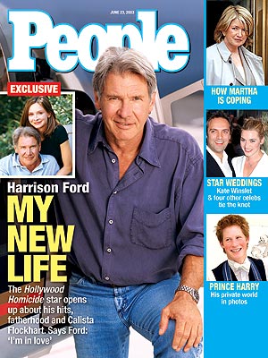  photo | Couples, Kids & Family Life, Hollywood Homicide, Celebrity Love Stories, Harrison Ford Cover, Heartthrobs, Calista Flockhart, Harrison Ford, Kate Winslet, Martha Stewart, Prince Harry, Sam Mendes