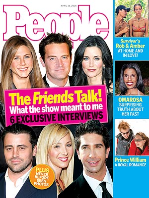  photo | Friends, Courteney Cox Cover, David Schwimmer Cover, Jennifer Aniston Cover, Lisa Kudrow Cover, Matt LeBlanc Cover, Matthew Perry Cover, Amber Brkich, Courteney Cox, David Schwimmer, Jennifer Aniston, Kate Middleton, Lisa Kudrow, Matt LeBlanc, Matthew Perry, Omarosa Manigault-Stallworth, Prince William, Rob Mariano