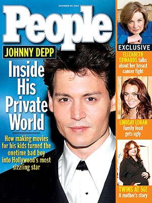  photo | Johnny Depp Cover, Elizabeth Edwards, Johnny Depp, Lindsay Lohan