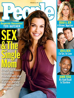  photo | Kids & Family Life, Desperate Housewives, Fabulous Over Forty, Mid-Life Mommas, TV on Covers, Teri Hatcher Cover, Young Hollywood Moms, Ben Affleck, Brad Pitt, Jamie Foxx, Jennifer Aniston, Jennifer Garner, Teri Hatcher