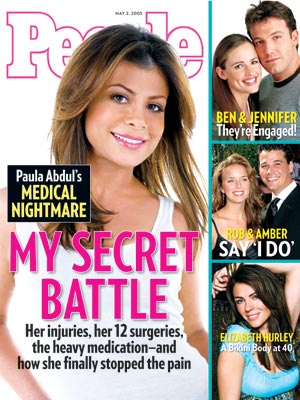  photo | Dark Secrets, Health, Medicine, American Idol, Battling Illnesses, Paula Abdul Cover, Amber Brkich, Ben Affleck, Elizabeth Hurley, Jennifer Garner, Paula Abdul, Rob Mariano