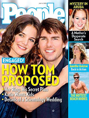  photo | Couples, Engagements, Kids & Family Life, Weddings, Katie Holmes Cover, Super-Couples, Tom Cruise Cover, Religion in Hollywood, David Beckham, Jennifer Aniston, Katie Holmes, Natalee Holloway, Tom Cruise