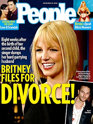  photo | Divorced, Britney Spears Cover, Nasty Breakups and Divorces, Britney Spears, Karina Smirnoff, Kevin Federline, Kirstie Alley, Mario Lopez