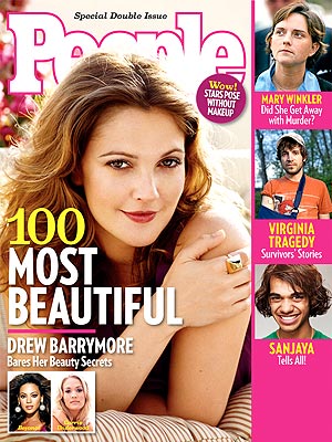  photo | Drew Barrymore Cover, Most Beautiful on Covers, Real People Stories, Beyonce Knowles, Carrie Underwood, Drew Barrymore, Sanjaya Malakar
