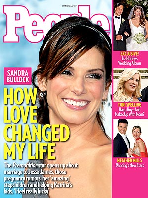  photo | Hurricane Katrina, Kids & Family Life, Marriage, Premonition, Celebrity Love Stories, Sandra Bullock Cover, Arun Nayar, Elizabeth Hurley, Heather Mills, Jesse James, Jonathan Roberts, Sandra Bullock, Tori Spelling