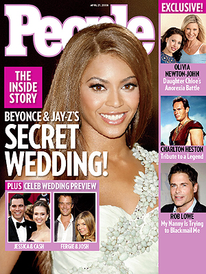  photo | Secret Weddings, Celebrity Wedding Albums, Beyonce Knowles, Cash Warren, Charlton Heston, Fergie, Jessica Alba, Josh Duhamel, Olivia Newton-John, Rob Lowe