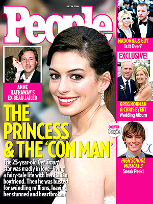  photo | Breakups, Anne Hathaway, Chris Evert, Guy Ritchie, Madonna, Zac Efron
