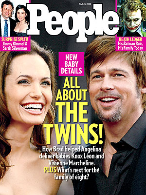  photo | Angelina Jolie Cover, Brad Pitt Cover, Angelina Jolie, Brad Pitt, Jimmy Kimmel, Sarah Silverman