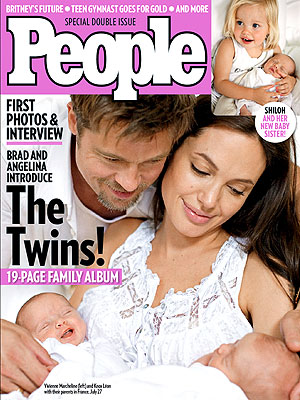 brad pitt and angelina jolie family. Pitt Cover, Angelina Jolie