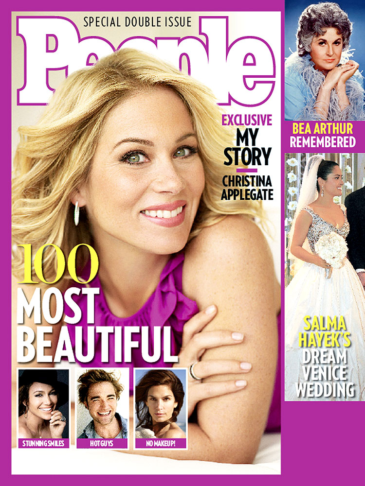 Stunning & Strong | Most Beautiful on Covers, Bea Arthur, Christina Applegate, Cindy Crawford, Robert Pattinson