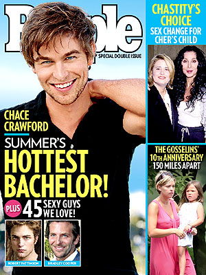  photo | Hottest Bachelors on Covers, Bradley Cooper, Chace Crawford, Chastity Bono, Cher, Kate Gosselin, Robert Pattinson