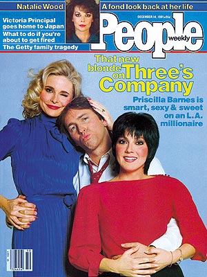  photo | Three's Company, John Ritter Cover, Joyce DeWitt Cover, Priscilla Barnes Cover, TV on Covers, Three's Company, John Ritter, Joyce DeWitt, Natalie Wood, Priscilla Barnes