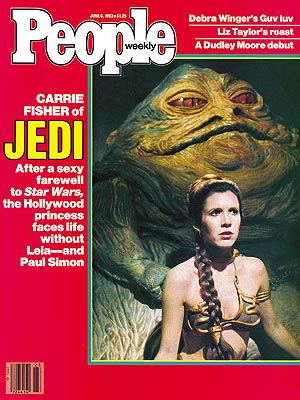  photo | Star Wars: Episode VI - Return of the Jedi, Star Wars, 1980, Carrie Fisher Cover, Jabba the Hut Cover, Movies On Covers, Non-Humans, Carrie Fisher, Jabba the Hut, Paul Simon