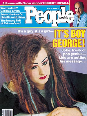  photo | 1980, 80s Music, Hairdos, Boy George Cover, Musical Hitmakers, Boy George, Robert Duvall