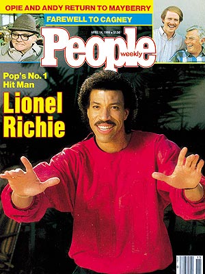  photo | 1980, 80s Music, Lionel Richie Cover, Musical Hitmakers, Andy Griffith, James Cagney, Lionel Richie, Ron Howard