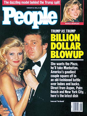  photo | Divorced, Donald Trump Cover, Ivana Trump Cover, Bills, Bills, Bills, Nasty Breakups and Divorces, Donald Trump, Ivana Trump, Marla Maples