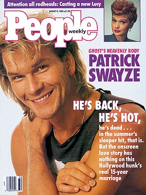  photo | 1990, Patrick Swayze Cover, Lucille Ball, Patrick Swayze