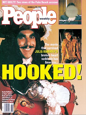  photo | Hook, Dustin Hoffman Cover, Movies On Covers, Dustin Hoffman, Julia Roberts