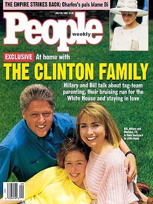  photo | Kids & Family Life, Presidential Elections, 1990, Bill Clinton Cover, Chelsea Clinton Cover, Hillary Clinton Cover, Presidents and First Ladies, Bill Clinton, Chelsea Clinton, Hillary Rodham Clinton, Politicians and Their Families, Princess Diana