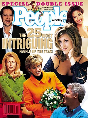  photo | Toy Story, Jennifer Aniston Cover, Most Intriguing on Covers, Bill Clinton, Brad Pitt, Elizabeth Montgomery, Jennifer Aniston, Princess Diana, Selena