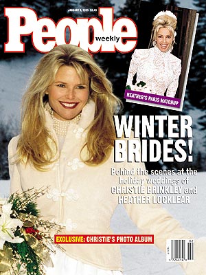  photo | Weddings, Celebrity Wedding Albums, Christie Brinkley Cover, Celebrity Weddings, Christie Brinkley, Heather Locklear