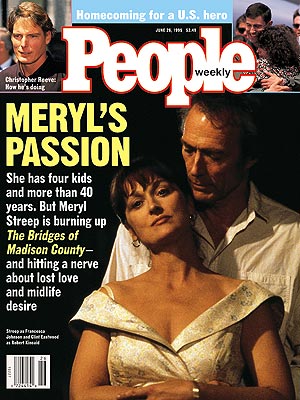  photo | The Bridges of Madison County, Clint Eastwood Cover, Meryl Streep Cover, Christopher Reeve, Clint Eastwood, Meryl Streep