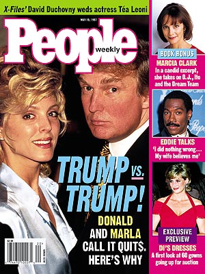  photo | Couples, Donald Trump Cover, Bills, Bills, Bills, Nasty Breakups and Divorces, Donald Trump, Eddie Murphy, Marcia Clark, Princess Diana