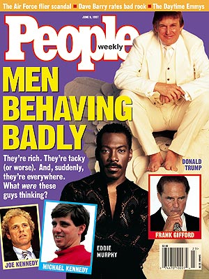  photo | Meltdowns, Eddie Murphy Cover, Bills, Bills, Bills, Stars Behaving Badly, Donald Trump, Eddie Murphy, Frank Gifford, Joseph Patrick Kennedy, Michael Kennedy
