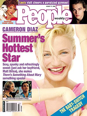  photo | 1990, Cameron Diaz Cover, Movies On Covers, Cameron Diaz, Leonardo DiCaprio, Matt Dillon, Shari Lewis
