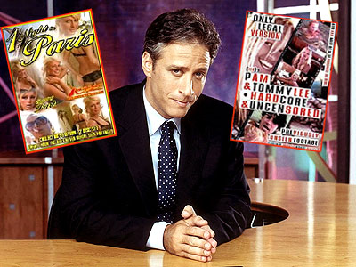 ... investigative travels (sex tape) on a boat with Pamela Anderson. jon stewart400 ... investigative travels (sex tape) on a boat with Pamela Anderson.