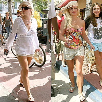 Miami Fashion Clothes on Britney  Serial Clothes Swapper   Miami Vice   Britney Spears   People